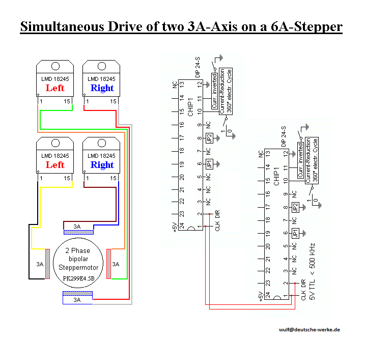 Parallel Drive of 2 Axis on a single 6A-Motor